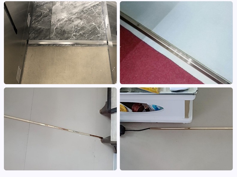 加厚不锈钢地线槽防踩明装压线槽网线槽地板地面金属线槽美化神器巨格