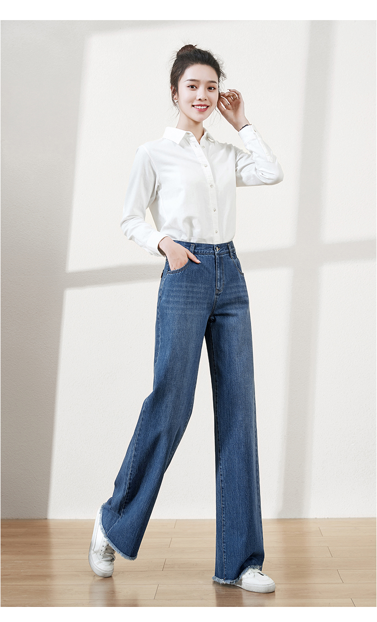 fernsick高定品牌韩版牛仔阔腿裤女高腰2020春夏季新款女士垂感宽松