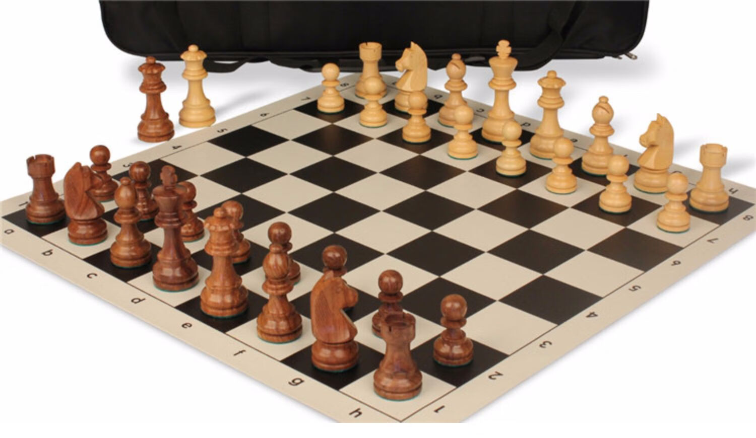 博圣象棋国际象棋实木斯汤顿棋子专家系列国际象棋背包棋盘棋子套装