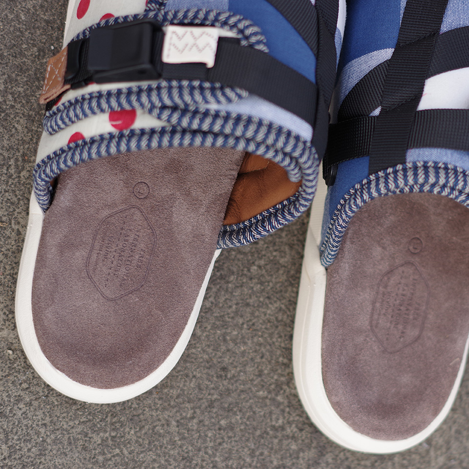 【京选优品】visvim新款潮牌网红波点真牛皮防臭陈冠希牛皮拖鞋余文乐