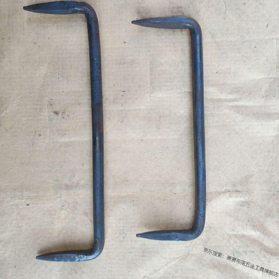 扒钉马王钉蚂蟥钉两头钉u型钉工矿钉抓钉爪钉扒锔子锔钉10支圆钢8x150
