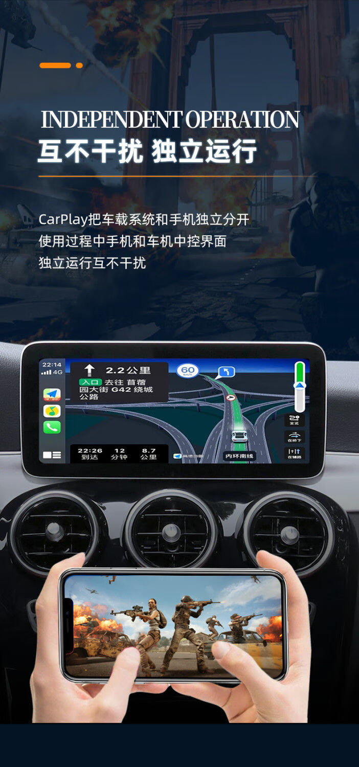 适用奥迪a3a4la6lq2lq3q5q7原车有线转无线carplay盒子奥迪其他车型