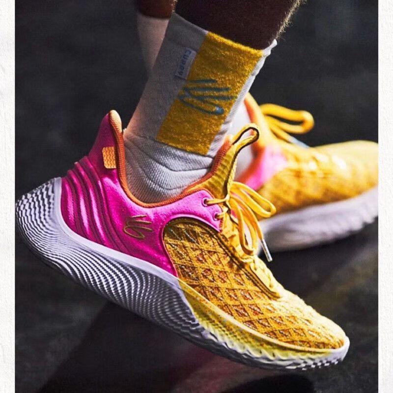 2022新品9代篮球鞋蓝粉curry flow 9 低帮实战男子气垫运动鞋 黑彩 40