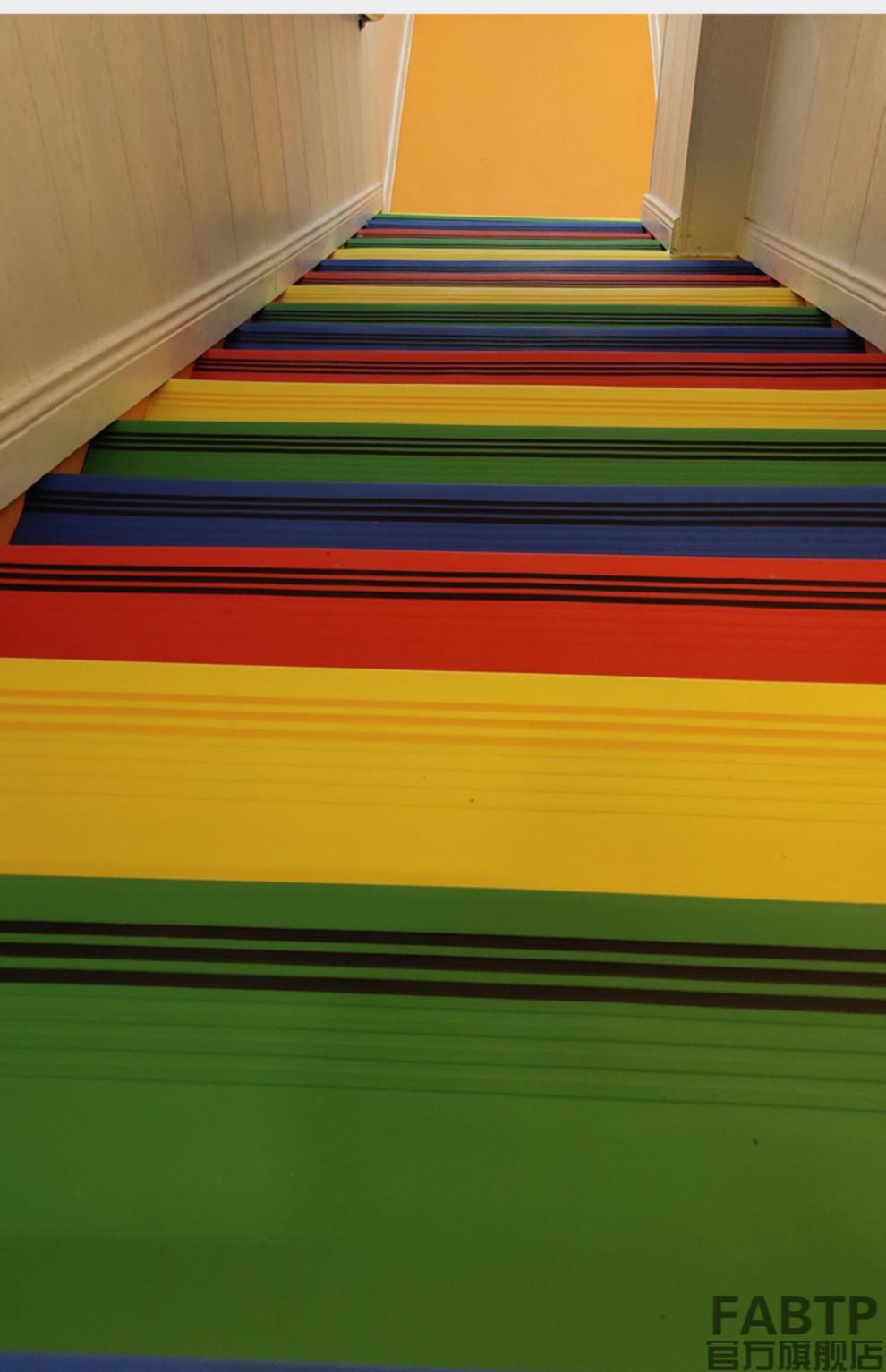 【防滑防摔】楼梯防滑橡胶垫塑胶踏步防滑条台阶贴整体幼儿园彩色橡胶
