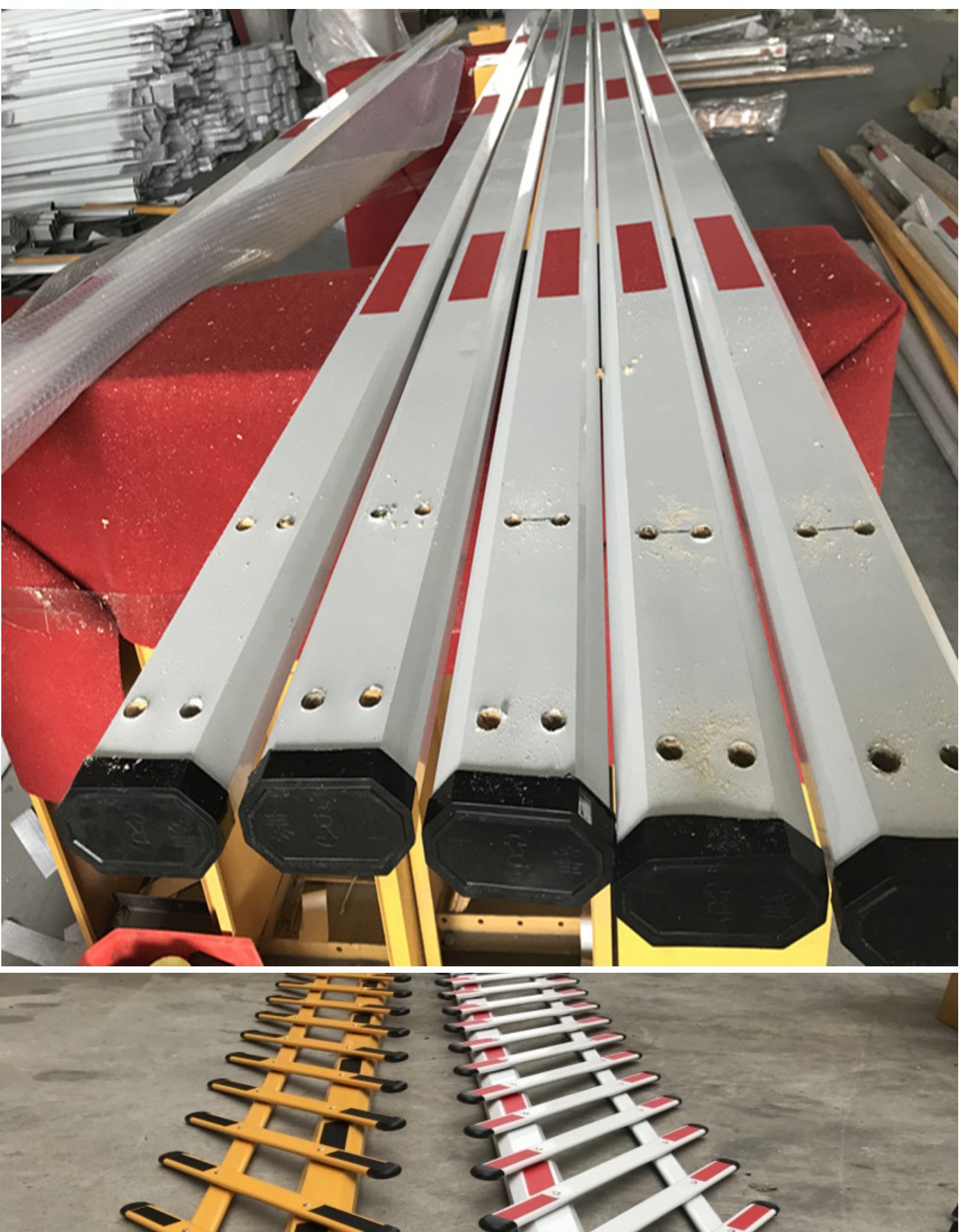 道闸杆小区升降杆抬杆铝合金八角栅栏杆门卫拦车杆自动升降起落杆 100