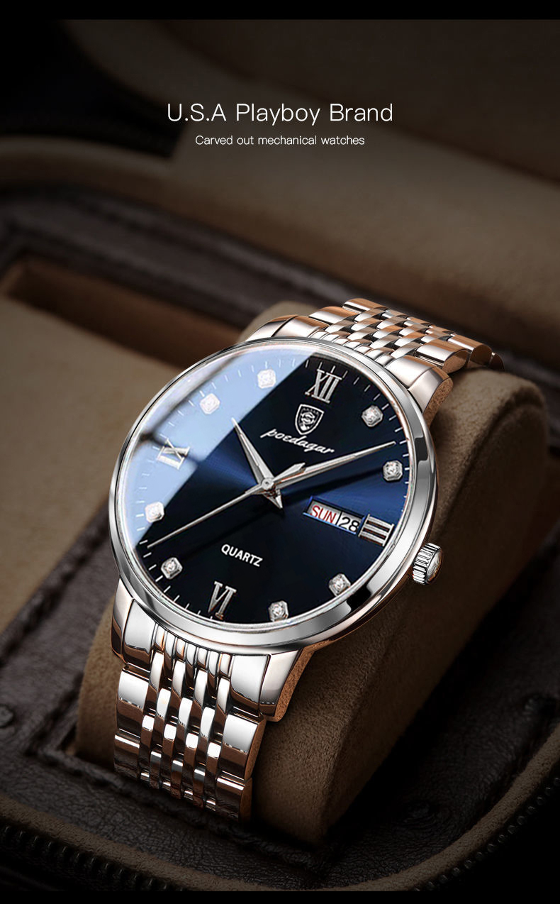 (现货速发)古浪手表 2022新款男士手表全自动机械表商务防水夜光手表