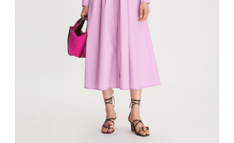 tory burch 汤丽柏琦 22早秋女装 eleanor 棉府绸连衣裙 139829 锦葵