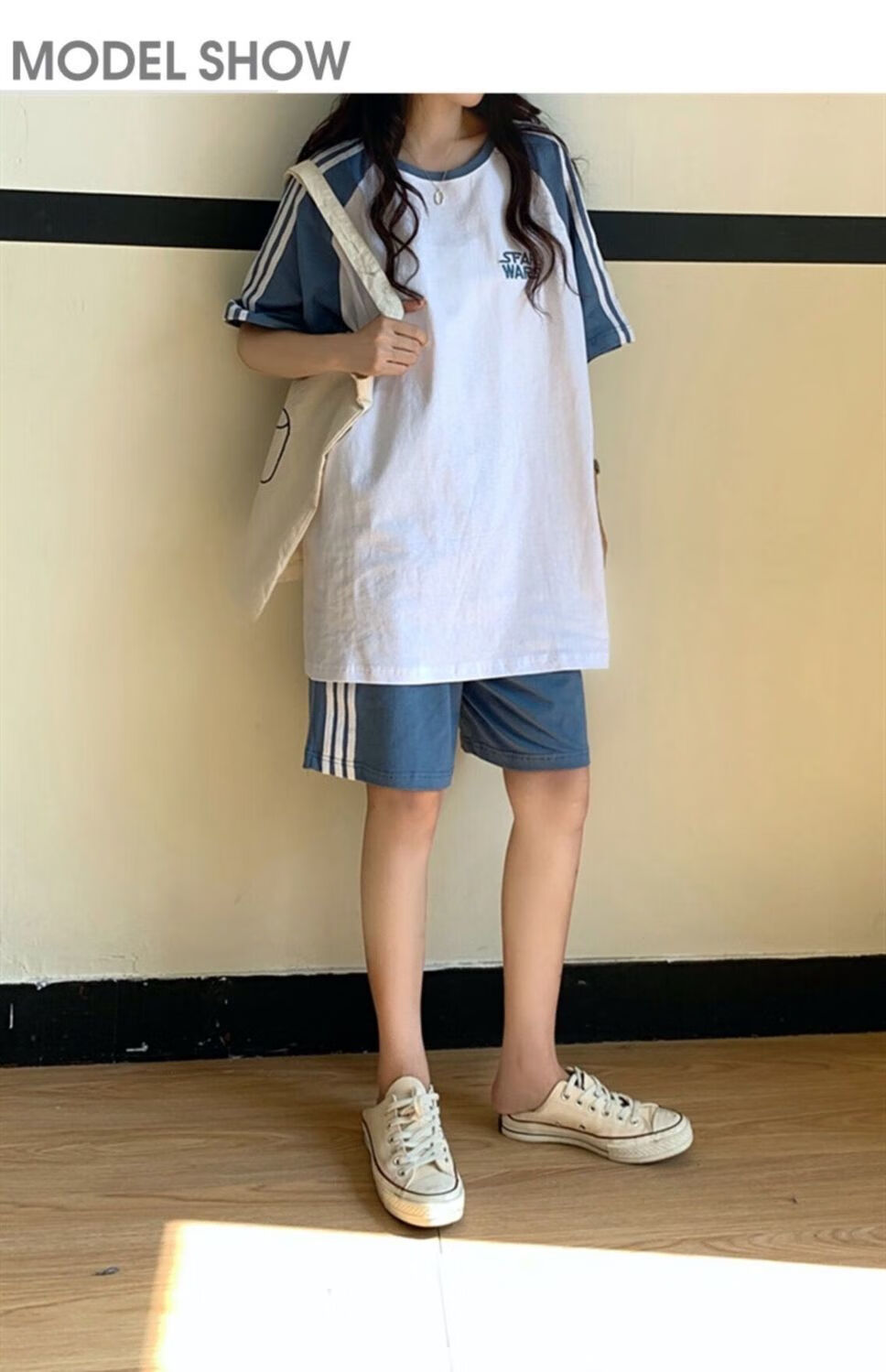 中考体育专用运动服套装女生初中学生体考短裤跑步田径服中招考试黑色