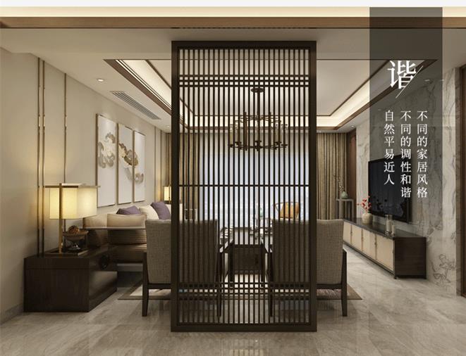 5折新中式屏风隔断墙客厅花格现代实木格栅移动遮挡玄关柜入户办公室