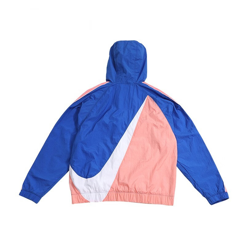 yysport nike耐克男装 新款串标半拉链后背大logo休闲运动夹克外套 cd