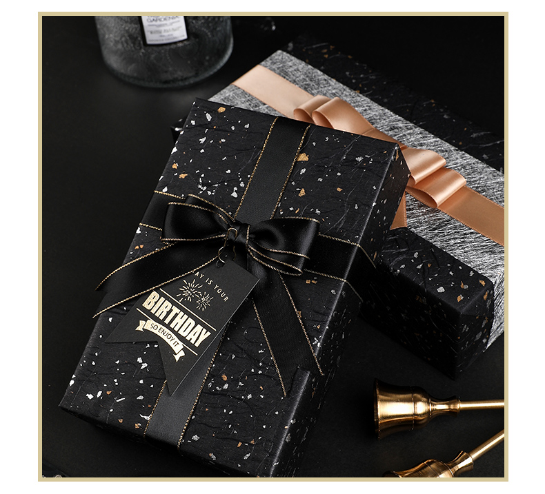 涞思芊轻奢璀璨云龙包装纸in风简约水艺术纸颂男朋友生日礼物包装纸