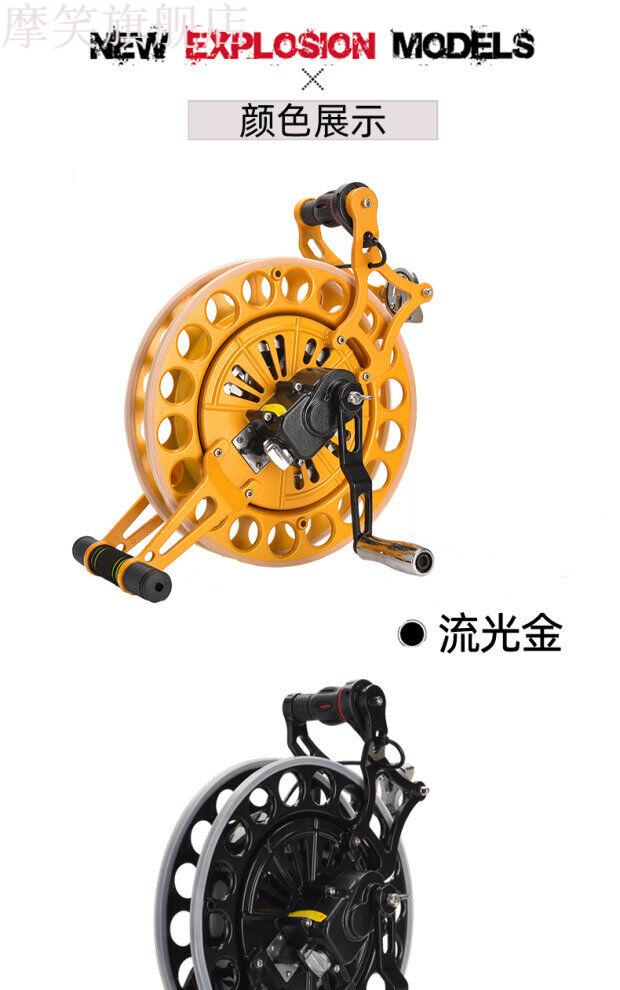 矢向风筝线轮防缠绕胜利牌新型风筝线盘轮大全不锈钢手握收线器非电动