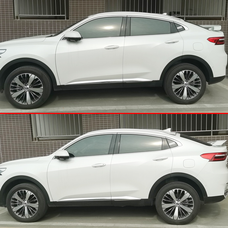 适用于哈弗f7x改装尾翼长城vv7gt尾翼免打孔烤漆定风翼f7x装饰翼深海