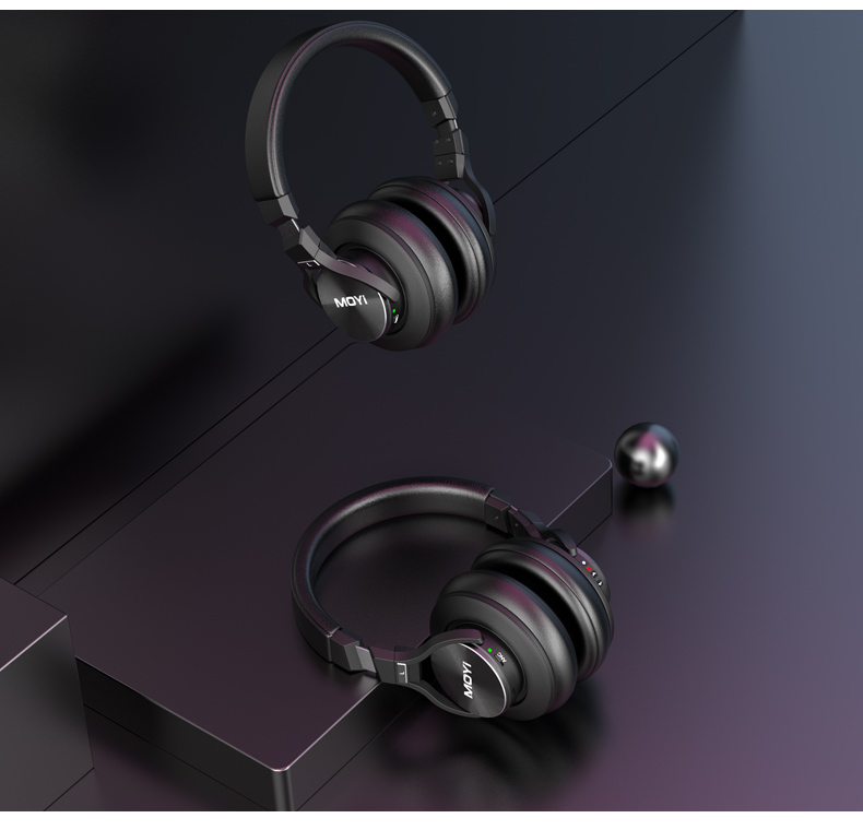 墨一anc主动降噪蓝牙耳机头戴式 智能降噪商务出行无线音乐耳麦 一键