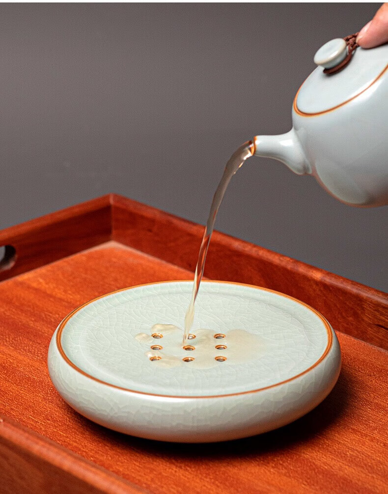 天青汝窑储水壶承-归海【图片 价格 品牌 报价】-京东