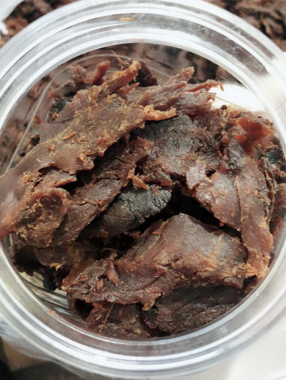 湖岭牛肉干微婷温州小吃正黄牛肉干温州特产一斤装420g桶装中大片 420