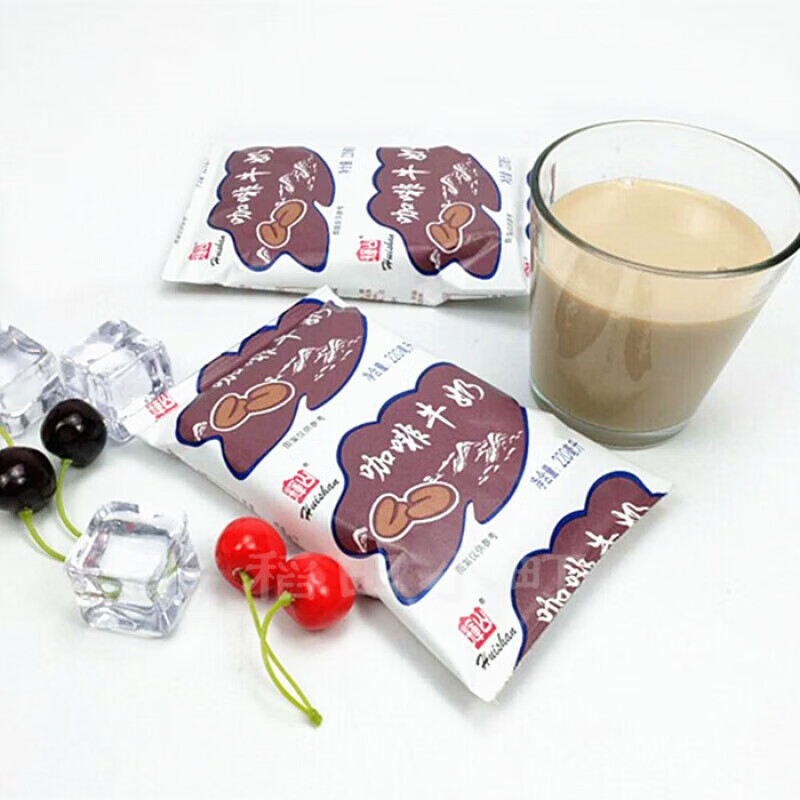 辉山咖啡牛奶即食沈阳特产多喝点咖啡牛奶早餐奶190ml*16包整箱【图片