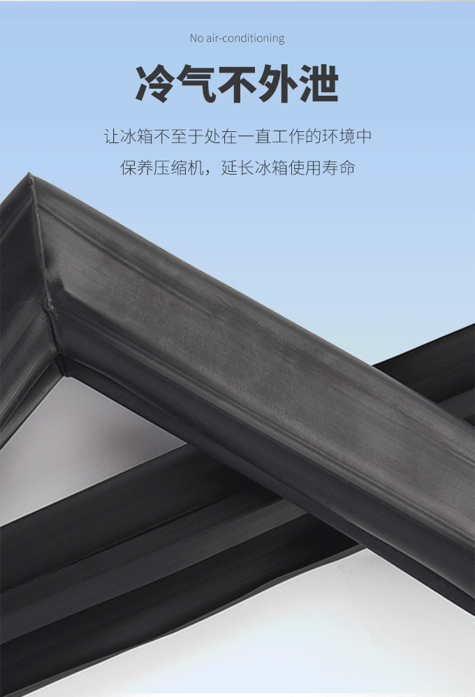 商用四门冰箱冰柜密封条门胶条门封条磁条冷柜通用密封圈盖卧配件 一