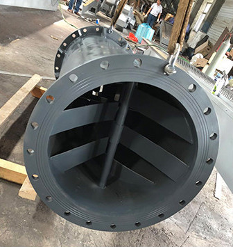 pvc pp静态管道混合器玻璃钢药液装置不锈钢材质dn20/25/40/50/65