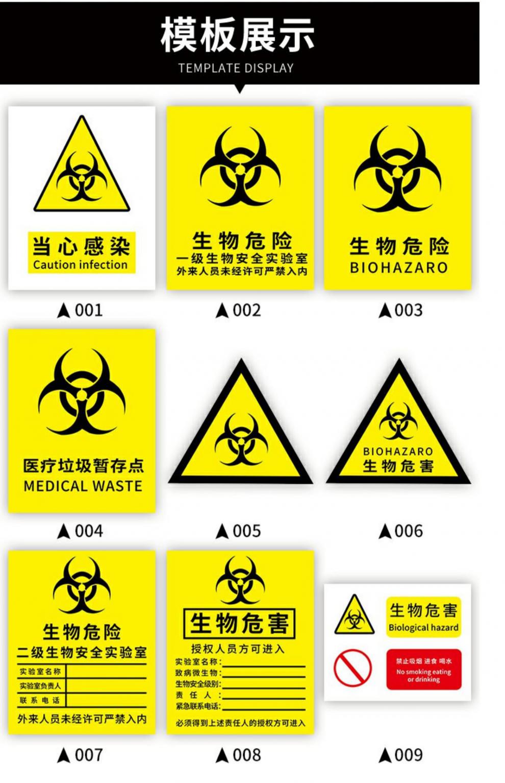 科管理制度一級二級禁止入內當心觸電提示牌貼紙標誌警示牌亞克力定製