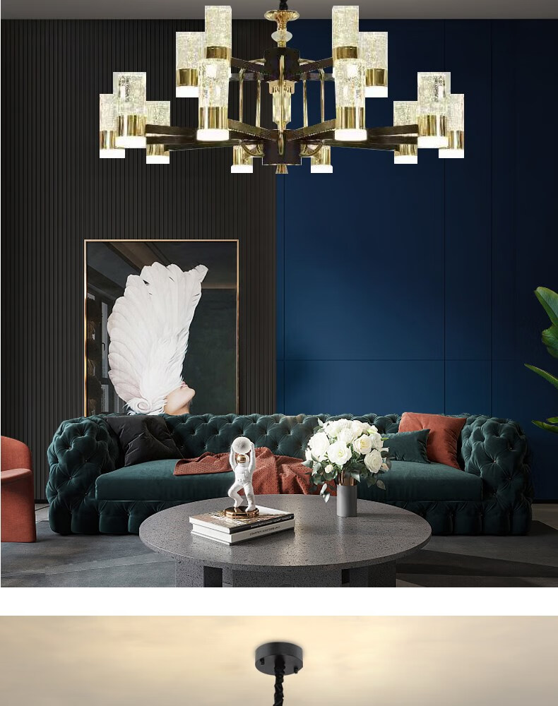 客厅吊灯气泡水晶灯具现代轻奢简约北欧美高美餐厅卧室意2022新款 12