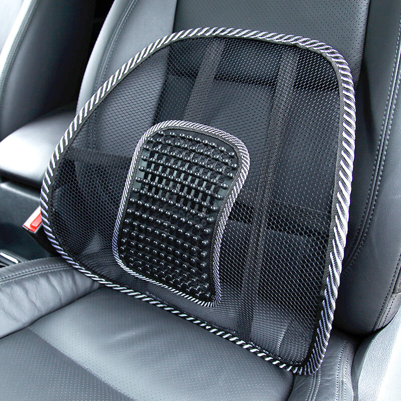 汽车腰靠夏季冰丝网眼汽车透气腰靠按摩汽车靠垫腰靠腰枕办公座腰靠