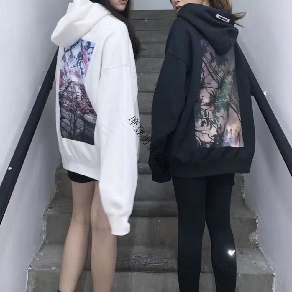 霸雅海 fear of god复线essentials花卉连帽卫衣fog高街纯棉宽松情侣