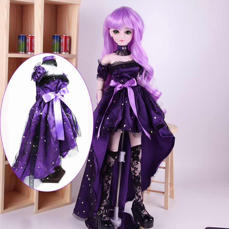 品牌直销叶罗丽娃娃衣服60厘米bjd芭巴比夜萝莉仙子公主连衣裙校服