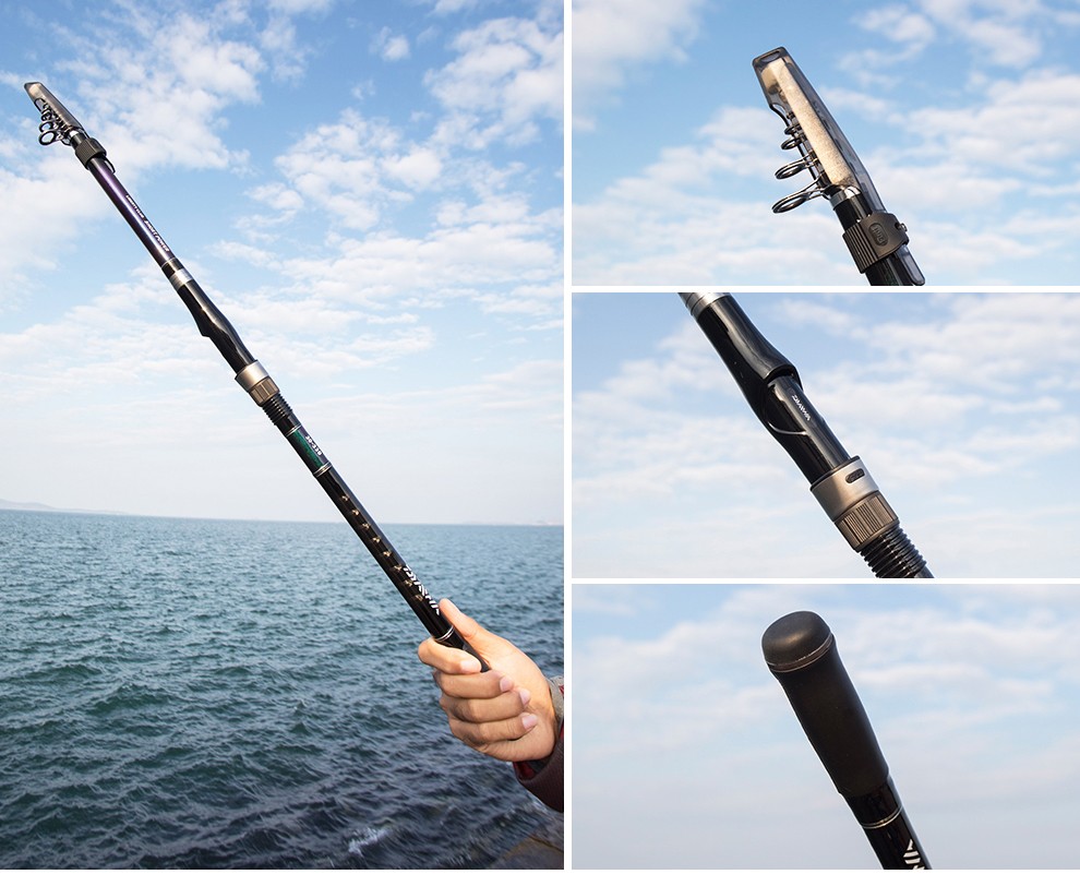 daiwa达亿瓦鱼竿新款lbtcshortpower远投竿海竿超硬碳素短节抛竿套装
