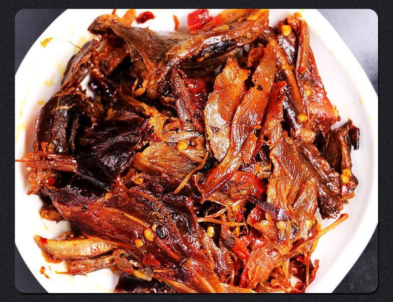 凡秀色【抖音同款】湖南正宗香辣手撕碎碎鸭风干酱板鸭卤味酱鸭翅休闲