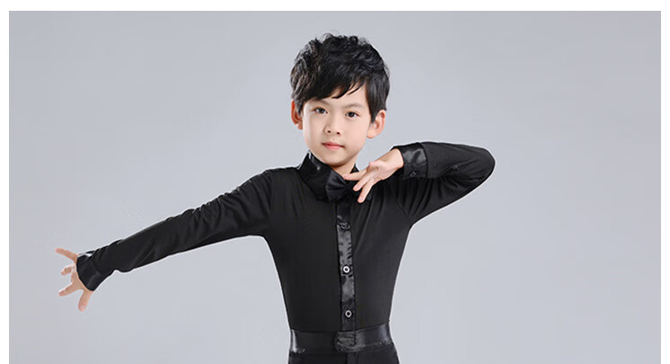 男童拉丁舞蹈演出服儿童标准考级服少儿比赛服男孩拉丁舞蹈服套装