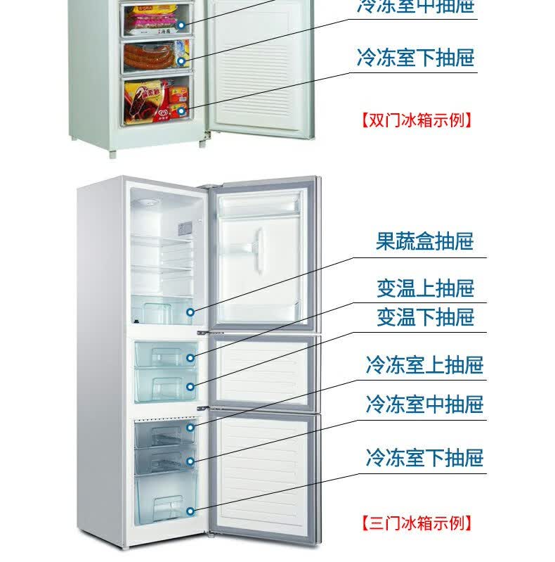适用海尔抽屉bcd249wdegu1251wbcy251wbcz冰箱冷藏冷冻上中下bcd249