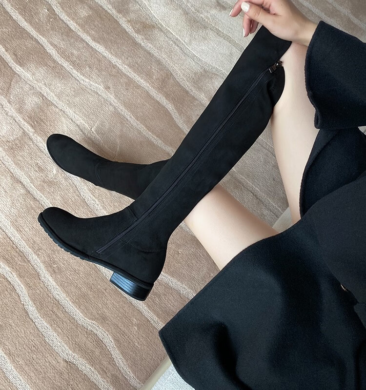 长筒靴过膝靴性感情趣靴子秋冬粗腿女加大筒围长靴小码弹力瘦瘦袜靴高