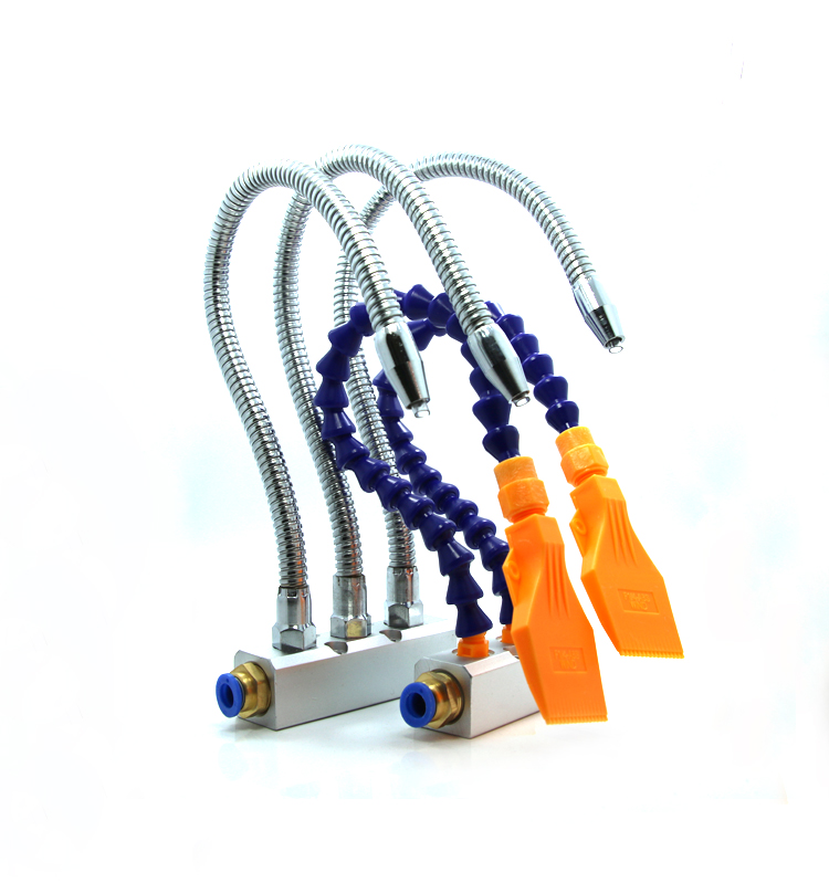 高玛万向竹节管喷头塑料扁形吹气鸭嘴铝合金不锈钢吹风喷嘴带气排低座