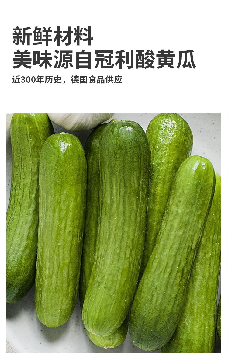 德国冠利酸甜青瓜蓉汉堡酱肪沙拉酱酸菜酱酸黄瓜酱凉拌酱热狗三明治