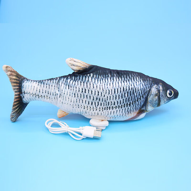 哄睡神器拍拍鱼 玩具鱼仿真电动可遥控拍就会跳跳鱼玩具抖音毛绒男孩