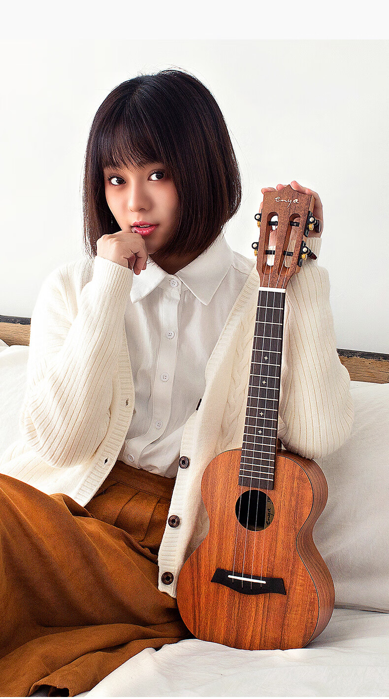 enya恩雅x1尤克里里全单原声款电箱款乌克丽丽小吉他26英寸原声eutx1