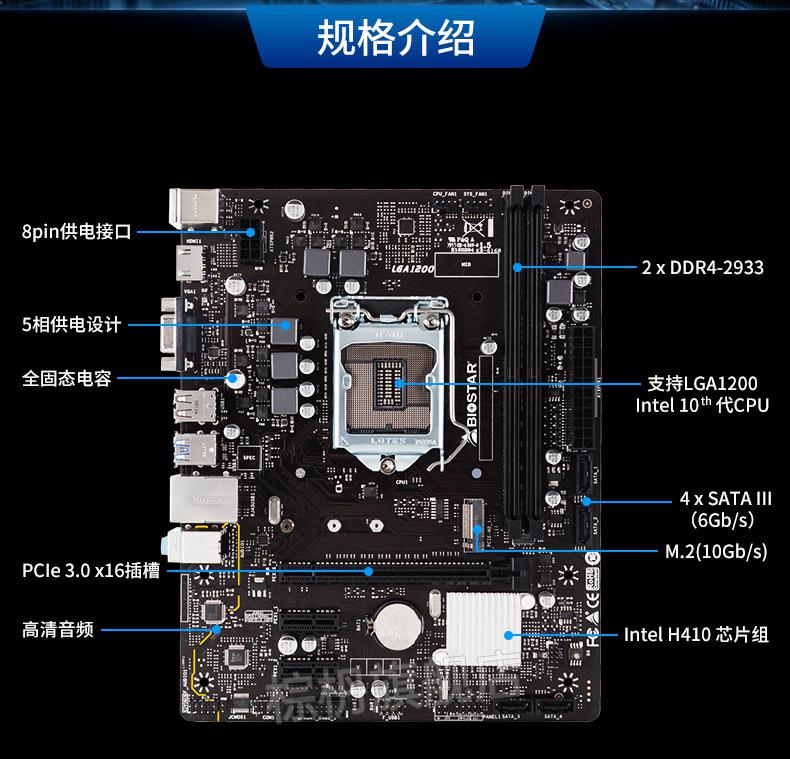 华硕b460主板参数图片