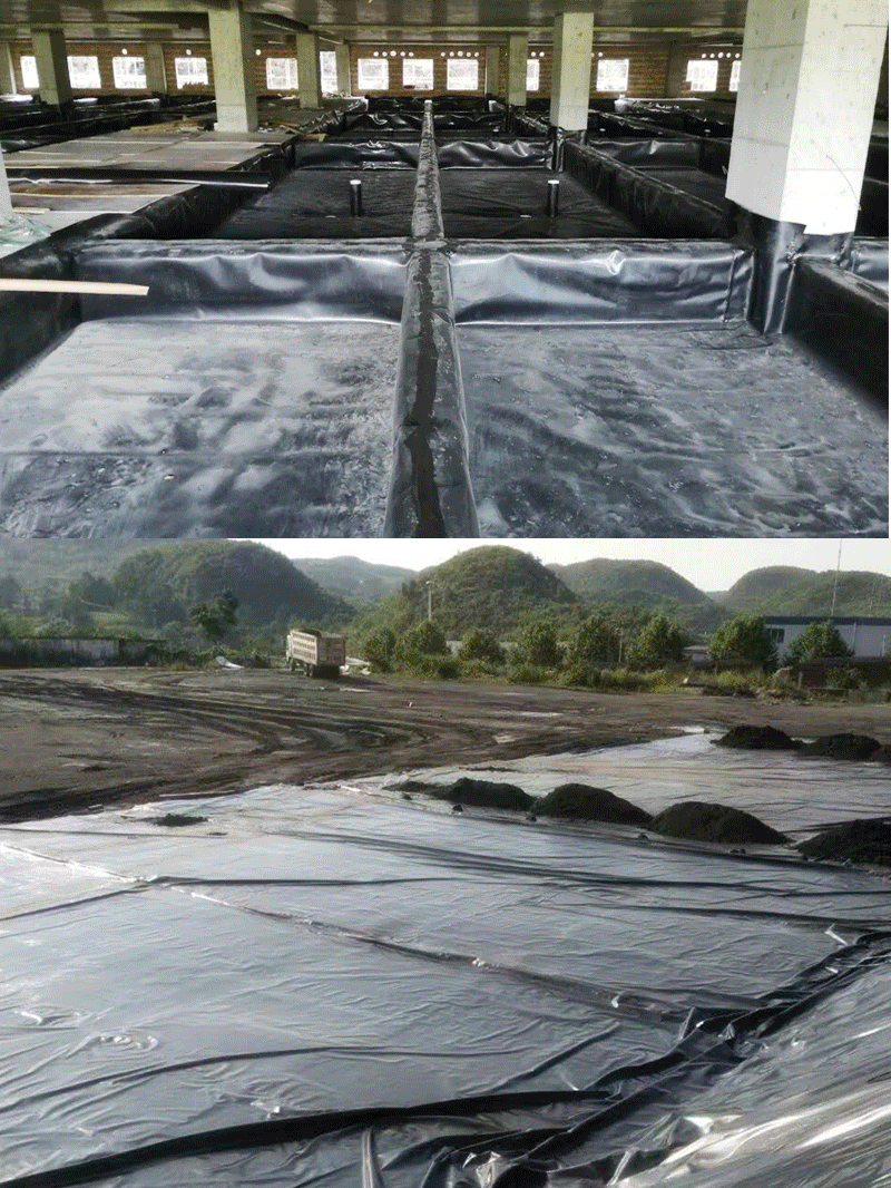 黑膜鱼塘防渗膜土工膜鱼池池塘鱼虾养殖蓄水池hdpe加厚防水黑色塑料膜