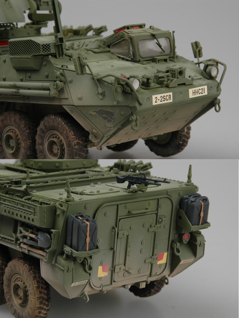 美国装甲车模型手拼装模型1/35美国斯崔克轮式装甲侦