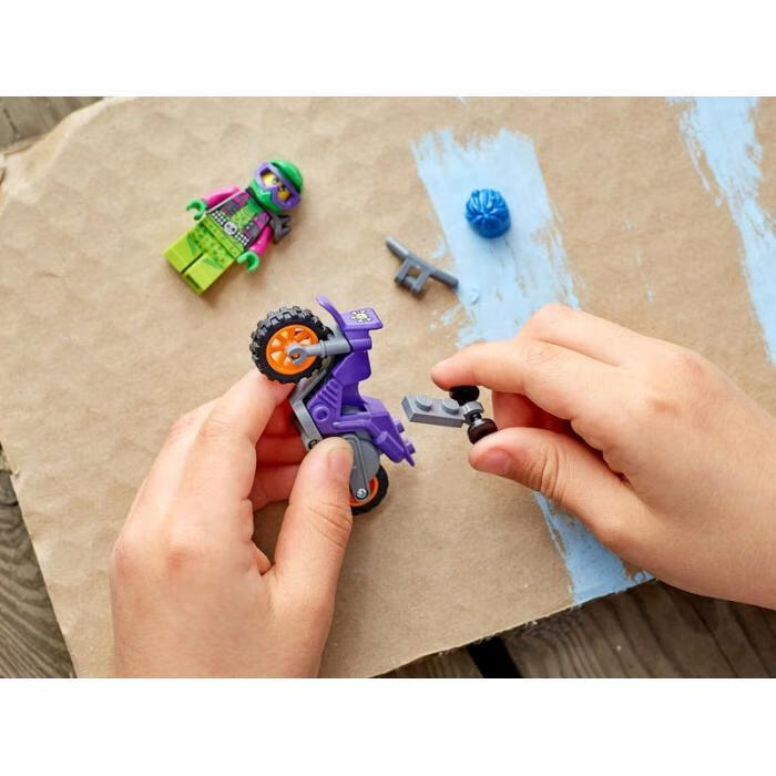 乐高lego积木拼插玩具送礼物city城市系列摩托特技自行车60296儿童5岁