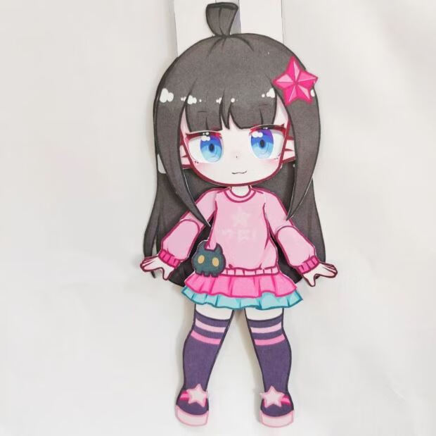 凹凸世界可动人偶可动纸片人凹凸世界凯莉安莉洁全身成品 a84-安莉洁