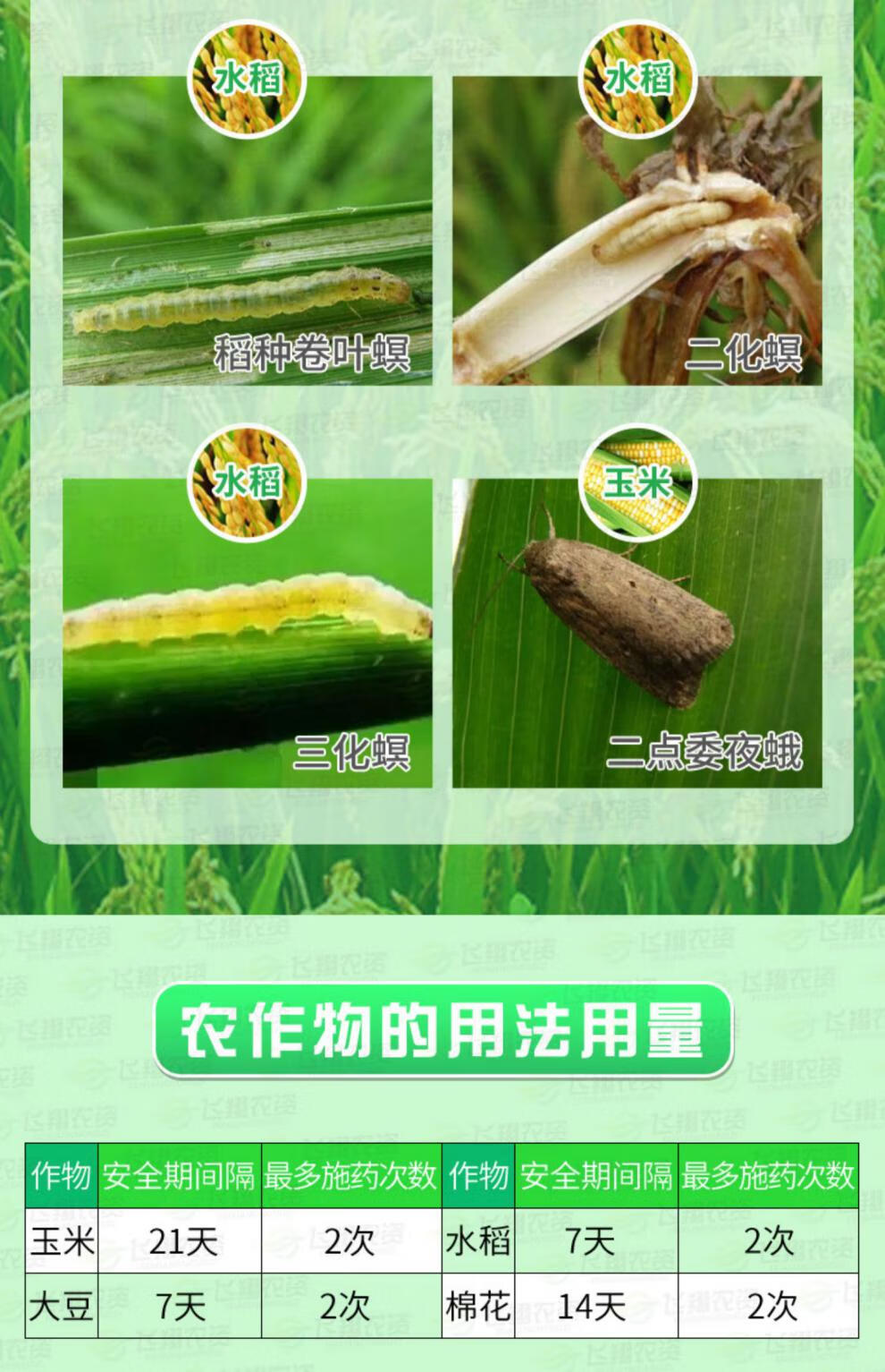 美国杜邦康宽富美实氯虫苯甲酰胺水稻蔬菜钻心虫卷叶螟农药杀虫剂