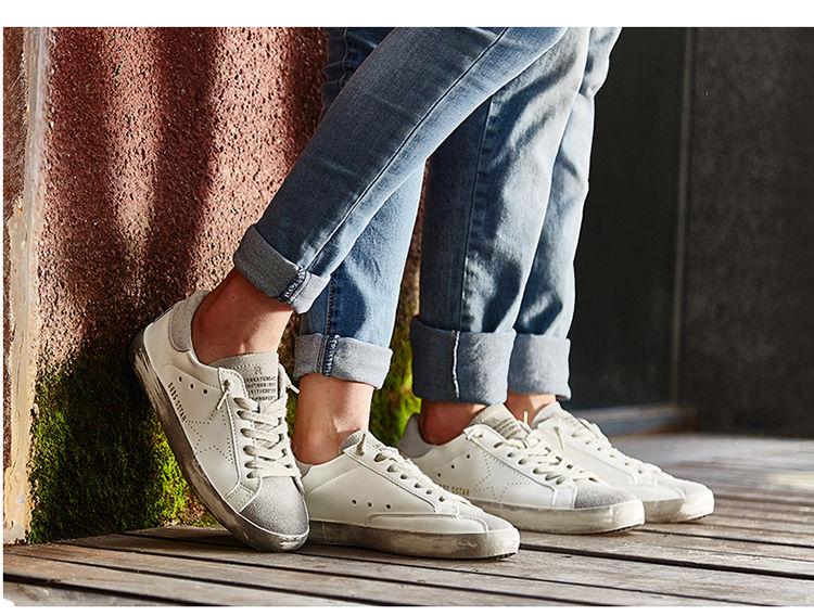 板鞋男做旧小脏鞋情侣鞋宋仲基同款脏脏小白鞋韩国ggdb春季薄底鞋 白