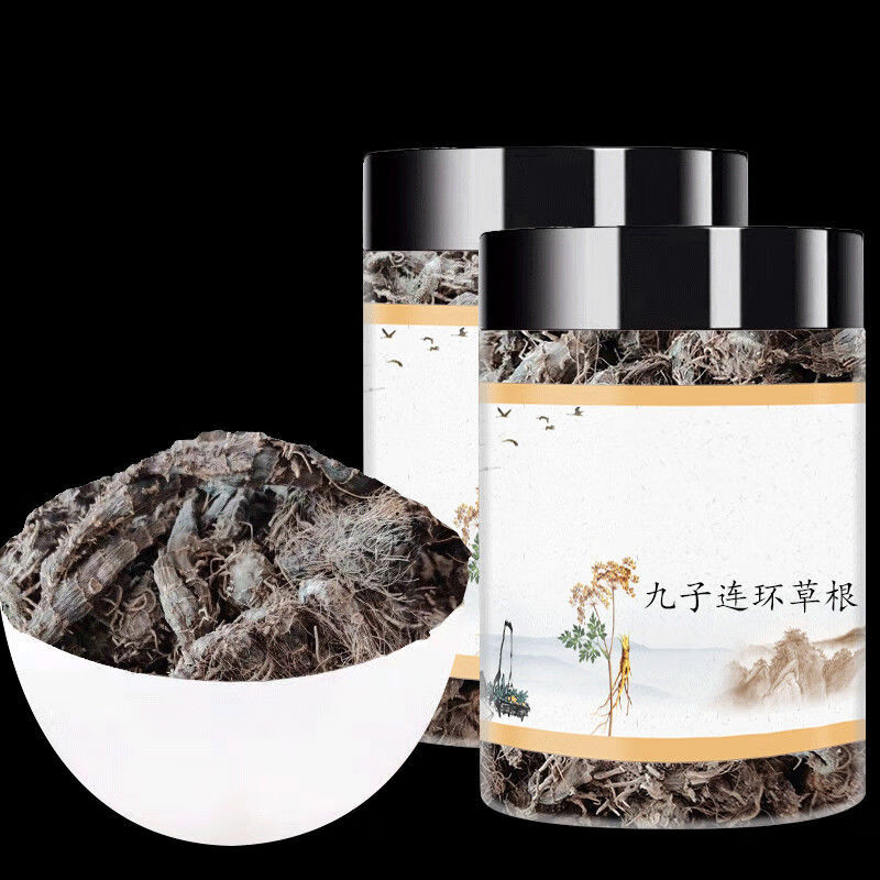 中药材九子连环草根珠串珠串白鸡连环草肉连环2罐共发200克