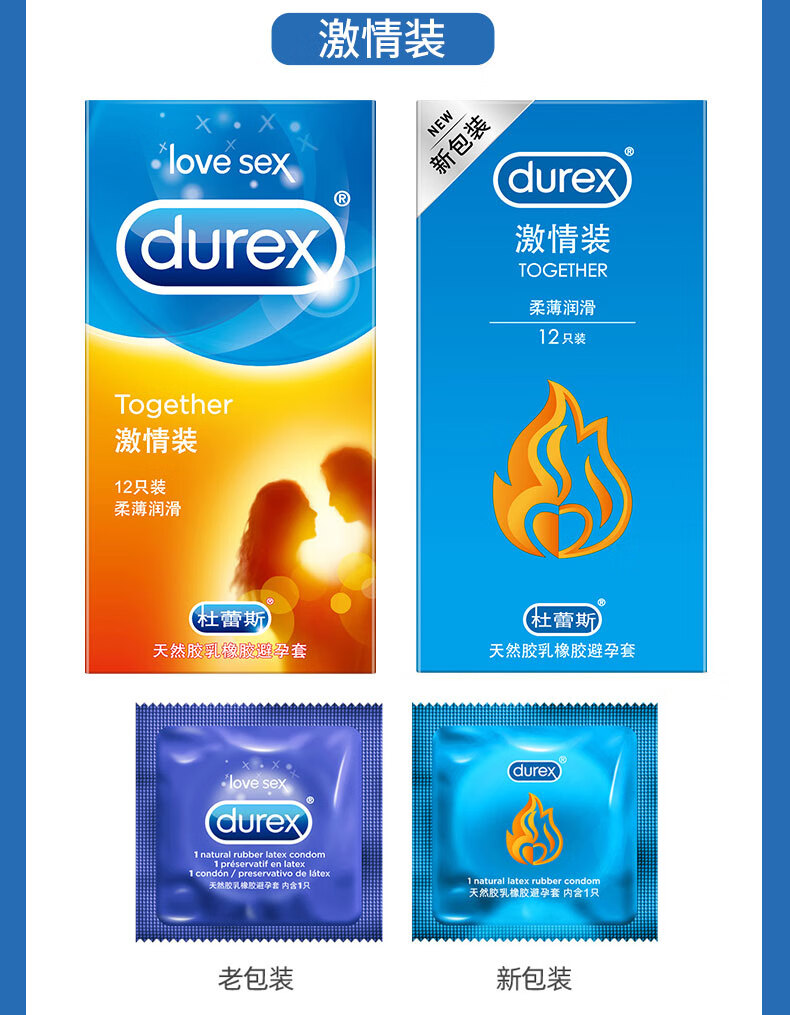 杜蕾斯durex避孕套男用安全套体贴润滑乳胶安全避孕套套成人计生用品