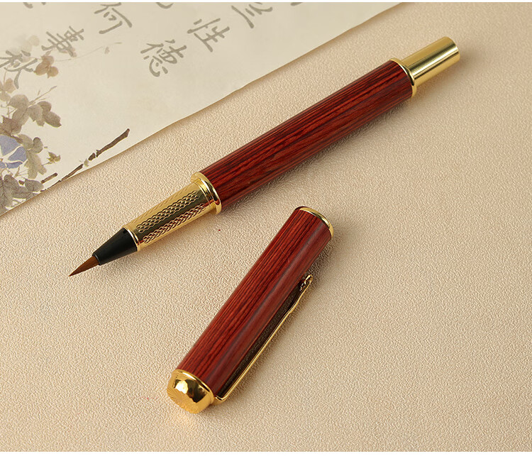 海绵头软笔小楷钢笔式毛笔软笔狼毫套装自带墨水书法软头抄经秀丽笔