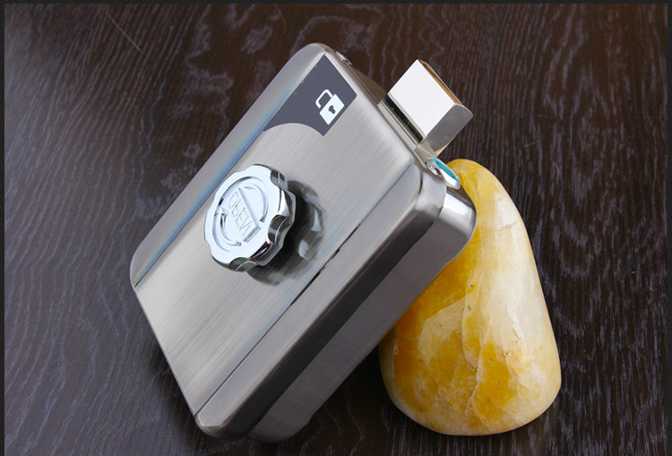 家用隐形遥控锁防盗门锁暗锁自动上锁智能电子指纹锁手机远程 锁 2