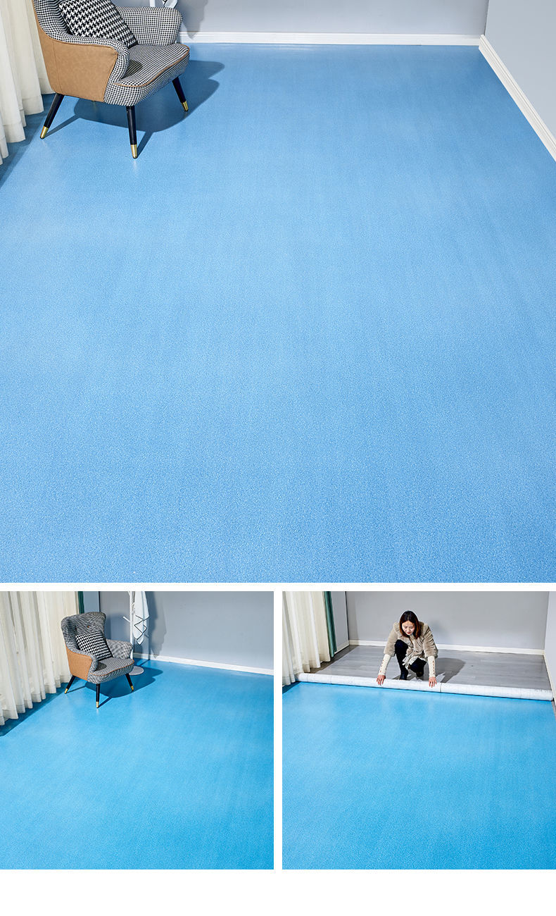 3米宽地板革加厚耐磨防水防潮水泥地直接铺地板厂家三米宽地板革 方形