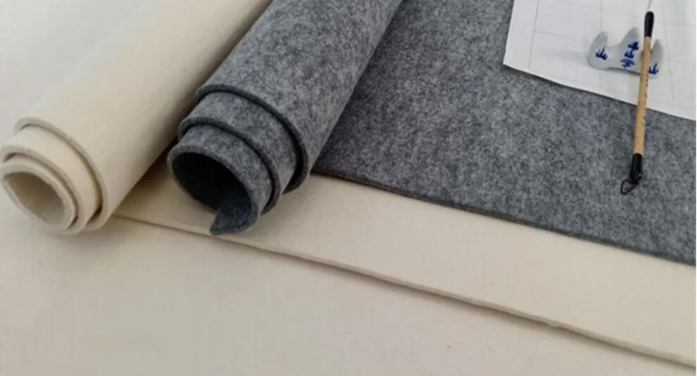 抖音加厚毛毡垫纯羊毛国画专用毯书法垫写毛笔字毡垫各种尺寸书画墙毡